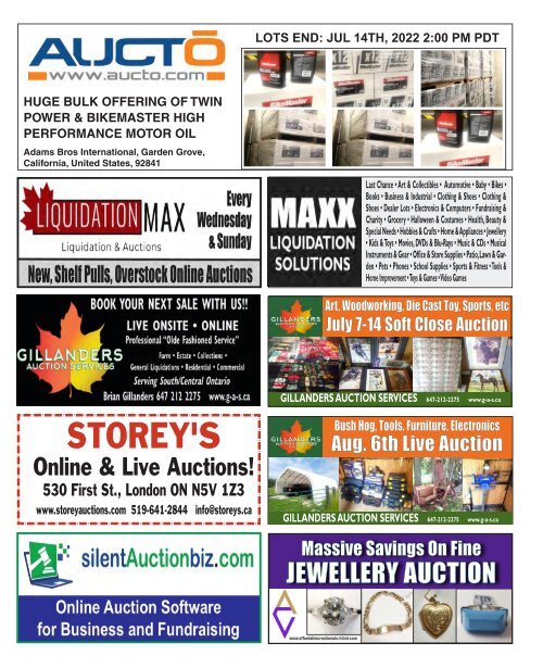 Woodbridge Advertiser/AuctionLists.ca - 2022-06-27