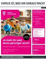 Telekom Monatsflyer Juli 2022