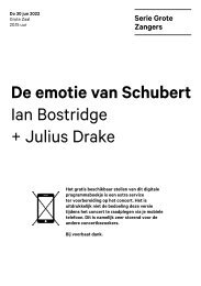 2022 06 30 De emotie van Schubert - Ian Bostridge + Julius Drake