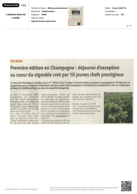 Panorama de presse quotidien du 28 06 2022