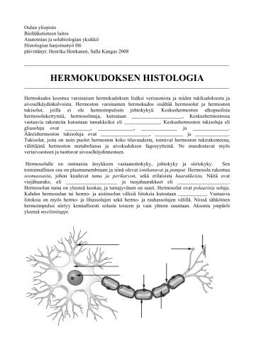 HERMOKUDOKSEN HISTOLOGIA - Oulun yliopisto