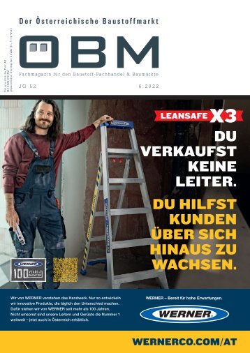 2022-6-oebm-der-osterreichische-baustoffmarkt - WERNER - Du verkaufst keine Leitern