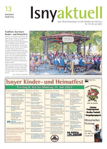 Isny Aktuell 29.06.2022