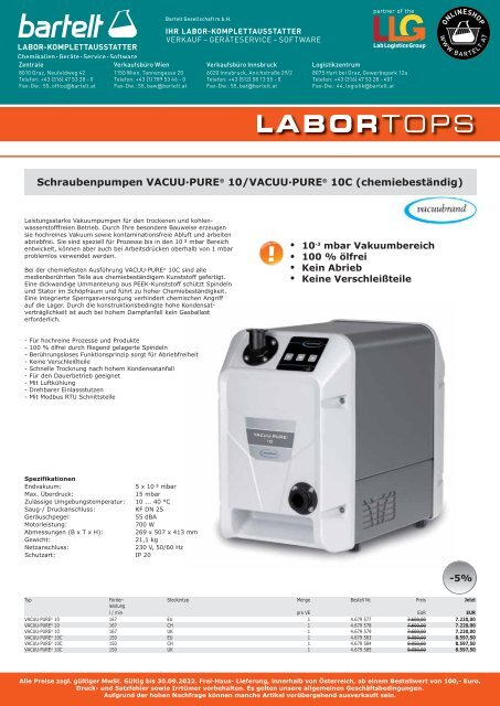 LLG Labortops 2022 Q3