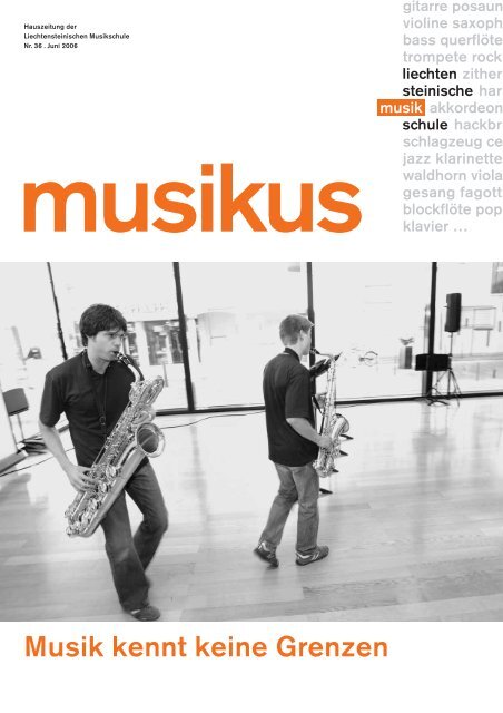 Musikus 36 - Musikschule Liechtenstein