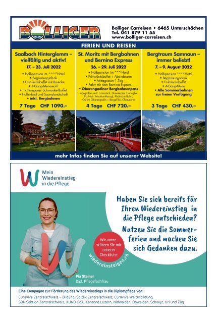 Schwyzer Anzeiger – Woche 26 – 1. Juli 2022