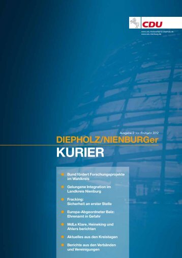 Diepholz/Nienburger Kurier Frühjahr 2012 - Axel Knoerig