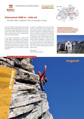 Proposition de Course 06.2022 – Schneestock arête est