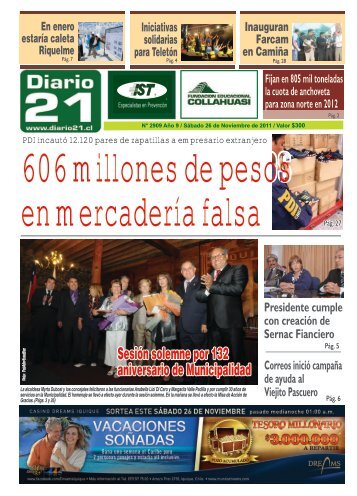 Sesión solemne por 132 aniversario de Municipalidad - Diario21.cl