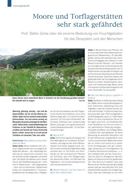 Kulturfenster Nr. 02|2022 - April 2022