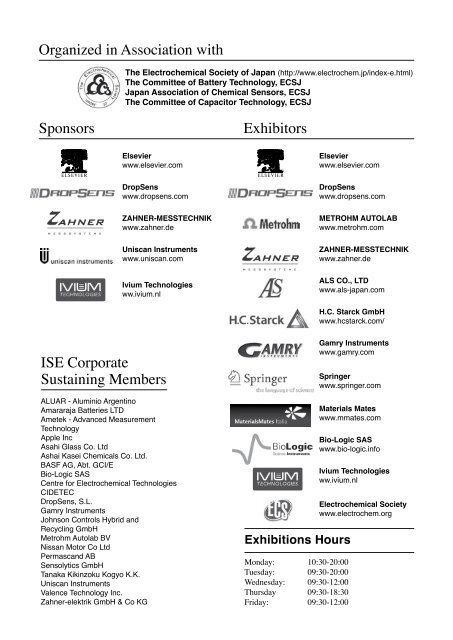 Luncheon Meeting - International Society of Electrochemistry