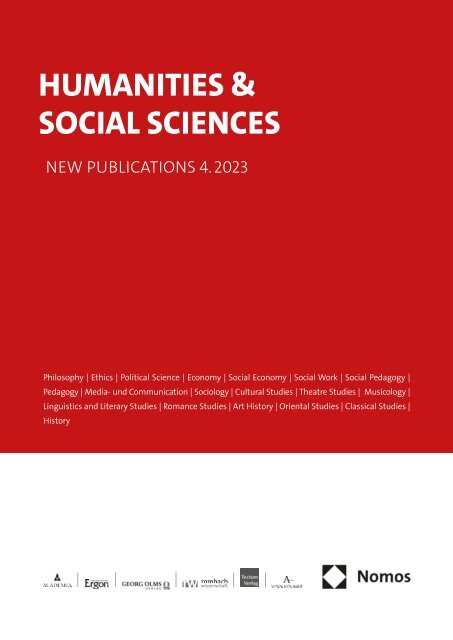 Humanities & Social Sciences – New Publications 4/2023