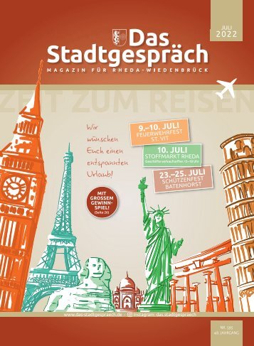 Das Stadtgespräch Ausgabe Juli 2022 auf MeinRHWD