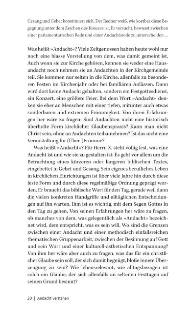 Wolfgang Ratzmann: Andacht verstehen und gestalten (Leseprobe)