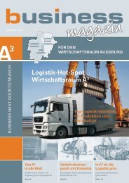 A3 Business Magazin - im Wirtschaftsraum Augsburg.