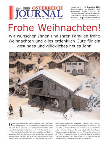 Frohe Weihnachten! - Österreich Journal