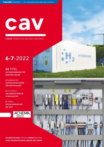 cav – Prozesstechnik für die Chemieindustrie 6-7.2022