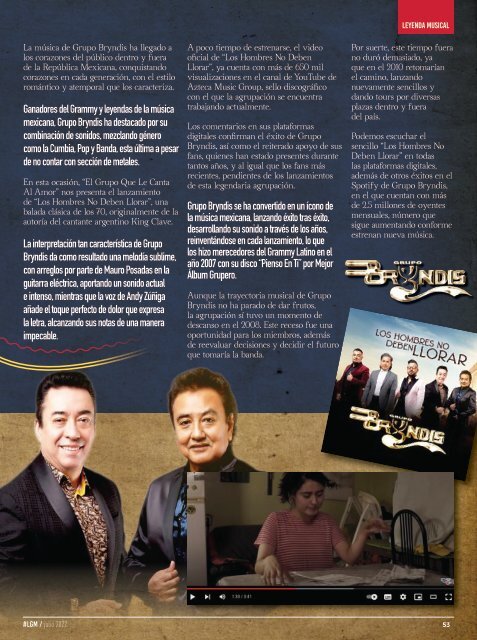 La Gorda Magazine Año 8 Edición Número 90 Julio 2022 Portada: Chuy Lizárraga