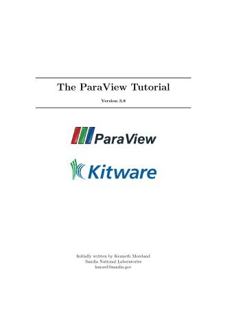 The ParaView Tutorial - VisuPortal