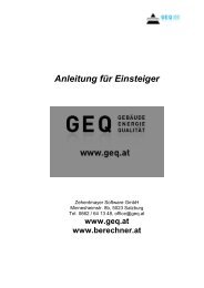 Anleitung für Einsteiger - GEQ