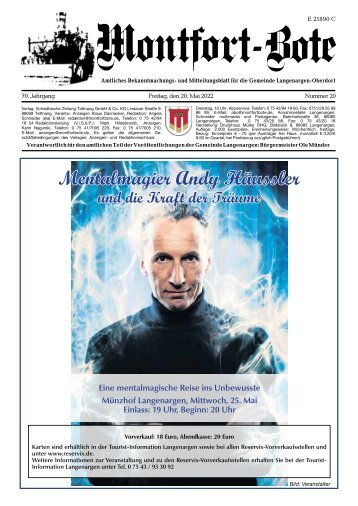Montfort-Bote 20.05.2022