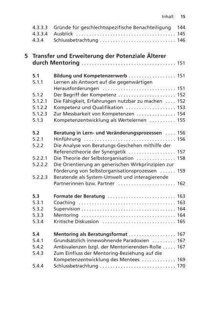 Ute Catrin Bührer: Kompetenzerweiterung im Alter (Leseprobe)