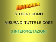 STUDIA L'UOMO MISURA DI TUTTE LE COSE 3 INTERPRETAZIONI