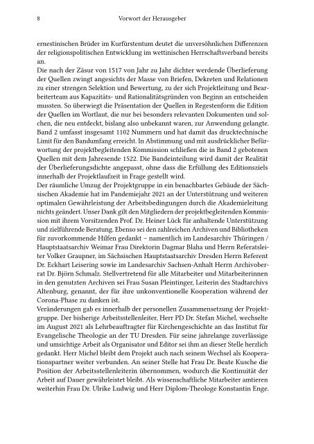 Armin Kohnle | Manfred Rudersdorf: Briefe und Akten zur Kirchenpolitik Friedrichs des Weisen und Johanns des Beständigen 1513 bis 1532. Reformation im Kontext frühneuzeitlicher Staatswerdung (Leseprobe)