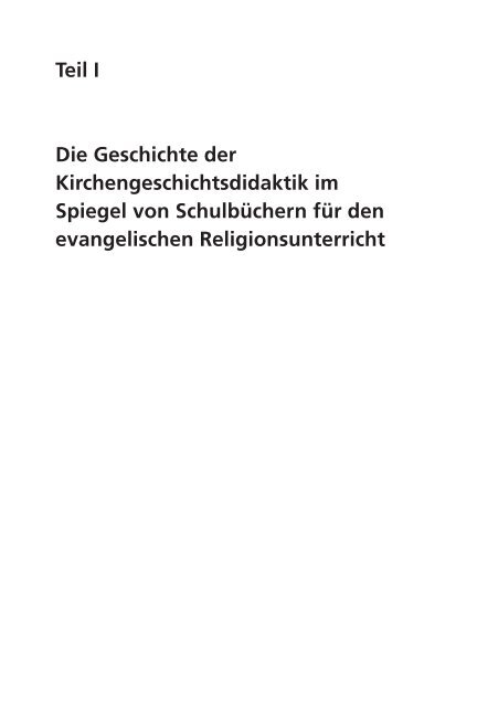 Harmjan Dam: Evangelische Kirchengeschichtsdidaktik (Leseprobe)