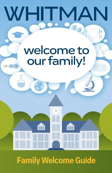 Whitman College Family Welcome Guide 2022
