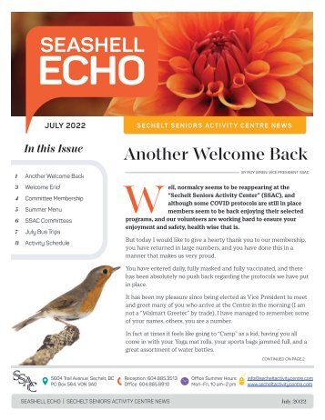SSAC Echo | July 2022