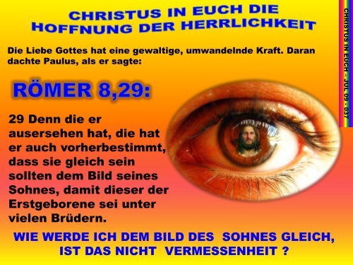 Christus in euch - JUL 09