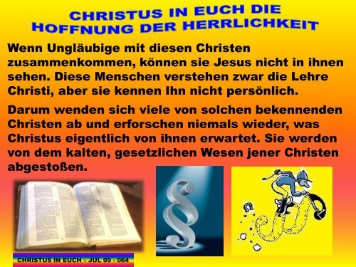 Christus in euch - JUL 09