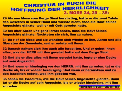 Christus in euch - JUL 09