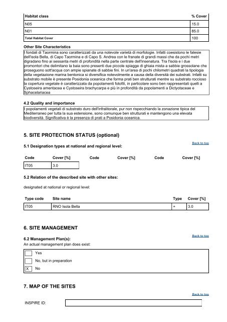 NATURA 2000 - STANDARD DATA FORM