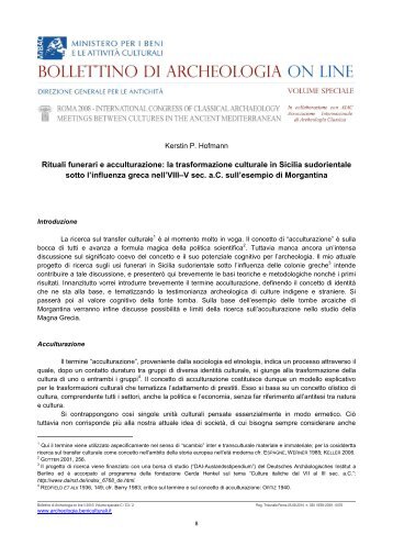 Rituali funerari a acculturazione: la trasformazione culturale in