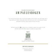 Am Paulusbogen Passau - Speisekarte englisch