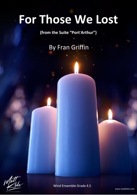 For Those We Lost -Score