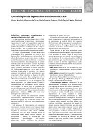 Epidemiologia della degenerazione maculare senile (AMD) ITALIAN ...