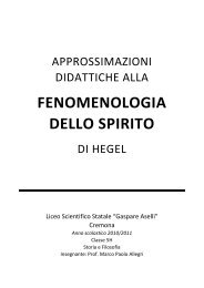 Fenomenologia dello Spirito - G. Aselli