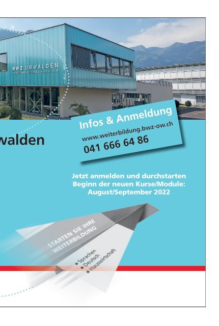 Aktuell Obwalden | KW27 | 7. Juli 2022