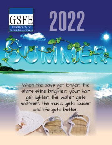 GSFE Newsletter-SUMMER 2022