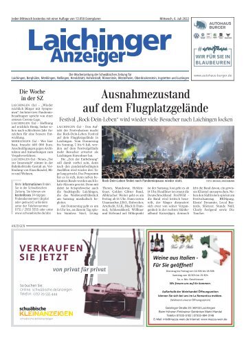Laichinger Anzeiger 06.07.2022