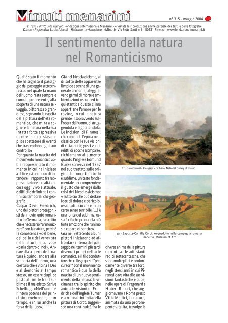 Il sentimento della natura nel Romanticismo - Fondazione ...