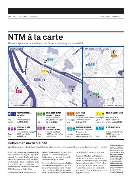 Theatermagazin - Nationaltheater Mannheim Juli 2022