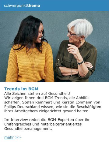 GKB NL 03/2022: Trends im BGM