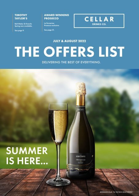 Cellar Drinks Co. The Offers List: July - August 2022