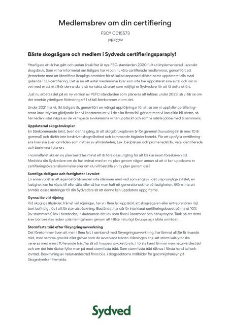 Medlemsbrev certifiering 2022_06
