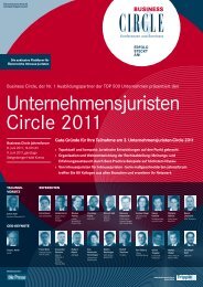 Unternehmensjuristen-Circle 2011 - Fellner Wratzfeld & Partner ...