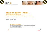 Human Work Index - SOZIALSTAAT IDS-Web: Aktuell